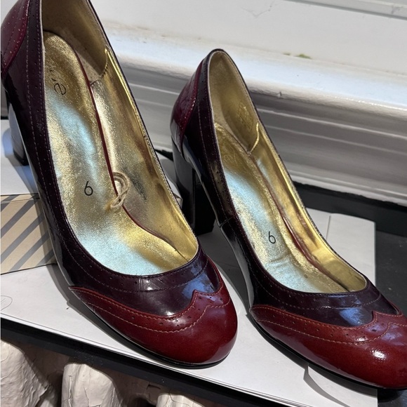 👠 Vintage Joe Fresh Duo Colour Ladies High Heel Shoes - Size 9 - Picture 6 of 16